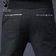 花花公子（PLAYBOY）【两条装】休闲裤男男士格子西装裤修身裤子商务休闲正装百搭长裤 688黑色+688灰色 29