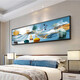 Mo Malerei Lulin Moderne einfache Schlafzimmer Dekoration Gemälde warm romantische Nachts Malerei Hotel Hotel B & B Zimmer Hängende Malmale Hintergrund Wandmalerei 03 Shilai Run 12146 200*60 schwarzer Rahmen (Diamant Inlay -Malerei) individuelle Größe