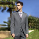 Veste de costume vicutu Top pour hommes VBS88112398 Gray Stripes 175 / 96B