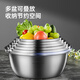 Cui Dahuang thickened 304 stainless steel basin seasoning basin, sauce basin, salad basin and noodle marinated meat basin 30cm