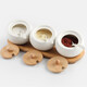 Wilkie ceramic seasoning jar seasoning box seasoning jar kitchen seasoning box seasoning container set sealed spoon jar combination 3-piece set seasoning jar + spoon lid + tray three-piece set