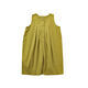 Young girl loose jumpsuits 2024 summer baby girl solid color casual cartoon trousers children's thin vest overalls green (X3524) 80cm