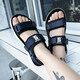 
Changxiang Huili Junior High School Student Sandals for Men in Spring and Autumn and Summer Outdoor Casual Beach Shoes for Men Korean Velcro Sandals for Men w9921 All Black 35