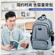 Di Shuai 2025 New Middle School School Bag Boys Junior High School Students High School Super Large Capacity Backpack Men's Burden Reduction Spine Protection Men's Pure Black (Free Lightning Bear) Large Size (Suitable for Junior High School Students/High School Students)