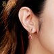 Haikayi earrings for women, ruby earrings, Burmese luxury jewelry, Valentine’s Day birthday gift for wife, 1.2 carat ruby earrings (one pair // flawless selection)