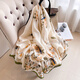 Hang Sifu Silk Scarf Gift Box Group Buying Scarf Shawl Outer Temperament Gift Gift for Elderly Mother's Birthday Gift for Women Practical Summer Comb