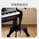 Hape(德国)早教电钢琴玩具儿童乐器初学者入门灯光教学钢琴黑色E0629