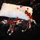 Jingli Jingda Toastanzug Brautkopfschmuck einfach und atmosphärische Hochzeitskleid Hochzeit High-End-Sinn für XiUhe Anzug Engagement Cheongsam Haarzubehör Frauen Braut Blumenhaar Clip Anzug