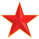 Rotes Reisen Old Capital Dreidimensional Relief Red Five-Punkte Sterns Badge Herrenhut-Abzeichen Bag Schmuckkragen Blume Persönlichkeit Metall Seal Brosche Pin Dreidimensional Fünf-Punkte-Sternbrosche-Kartenkopfbeutel