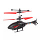 Nouveau éclairage à détection de télécommande hélicoptère Child's Child's Charging Resistant Sensor Aircraft Elementary School Toys [Apache Red + Remote Control] Modèle de feux arrière
