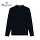 AQUASCUTUM/雅格狮丹冬季新款女士保暖纯山羊绒休闲针织衫Q4867W0041 深蓝39 M