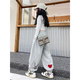 Girls' pants autumn and winter sports rabbit 2025 new children's plus velvet girls' trousers large children's tying feet trousers autumn NN-JA983 [Gray] plus velvet style 150cm