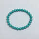 Tanhai natural ore turquoise bracelet bracelet necklace loose beads with round beads single bead millet beads ultra-fine single circle for women green diameter 4 round bead bracelet