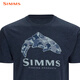 
SIMMS new short-sleeved T-shirt spring and summer breathable and comfortable boys fashion Luya outdoor fishing suit soft and comfortable quick-drying PG-14101 short-sleeved T-shirt black M