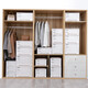 Straw Bear Storage Box Drawer Storage Box Plastic Transparent Clothes Household Storage Box Wardrobe Storage Cabinet 2413: Depth 53 Width 30 Height 30 [Transparent] 1 Pack