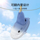 LATE TIME Gradient Shark Children's Cotton Slippers Boys Winter New Anti-Slip Warm Girls Parent-Child Wool Cotton Slippers Winter White Blue 36-37 Standard Code