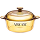 Corning (VISIONS) 2.25L crystal soup pot glass pot transparent pot amber pot stew pot cooking pot VS-22