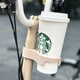 TKHE suitable for brompton small cloth folding bicycle accessories decorative milk tea coffee cup holder kettle cup holder milk coffee color