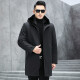 Baba Langpai Men's Mink Lined Fur Coat Men's Nike Mid-Length Fur One-piece Men's Jacket Winter with Mink Lined 165/M Customized