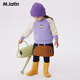 
Malatin (M.Latin)/Children's Children's Sweater 23-year Winter New Style Boys and Girls Children's Weaving Round Neck Printed Sweater Iris Blue 130cm