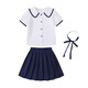 G.DuckKids pour enfants Vêtements JK Style Collège Suit en maternelle Summer Summer Shirt School Uniform 1er juin École primaire Graduation Performance Performance Costume Men's Style [6621] 160 tailles 13 ~ 14 ans [150-160cm] CM