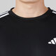 阿迪达斯 （adidas）男装运动套装25夏季新款舒适透气三条纹短袖T恤五分裤短裤两件套 IB8150+IC1484 M/175