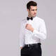 
Abefan men's white bow tie shirt performance dress shirt chorus costume performance costume groomsmen's suit swallow collar shirt white single piece bow tie 46 height 190 weight 200 Jin [Jin equals 0.5 kg]