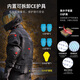 Duhan (DUHAN) motorcycle riding suit men's four-season anti-fall motorcycle suit off-road racing suit rider pants D-020 black top XL
