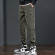 Zhaoxun short men's pants 160 cropped pants men's autumn and winter 2024 new sports long tying loose sports workwear 689 camel M (95-110Jin [Jin equals 0.5 kg])