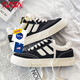 NASA XVVX Offizielle gemeinsame Schuhe Männer Ins trendy vielseitige Student Low Top Canvas Schuhe Herren Sportschuhe Herbstschuhe schwarz 42