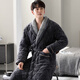 Cat Man (Miiow) Pajamás para hombres de camisón en invierno de tres capas engrosado de tres capas Velvet de algodón de algodón de algodón de algodón de otoño e invierno calienta para el hogar 9889 xxl [155-175Jin [Jin iguala 0.5 kg]]