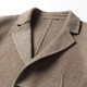 Hengyuanxiang double-sided wool coat men's autumn and winter middle-aged men's casual wool coat coat deep khaki 180