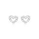 Mengjinyuan PT950 platinum earrings sparkling love car flower earrings, birthday gift for girlfriend, about 1.35g