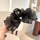 
Don Furnie's high-end fluffy bow grabbing with starry hairpin new style fashionable hair accessories cloud bubble grabbing black