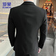ROMON suit men's autumn and winter solid color jacket men's professional formal dress suit wedding dress