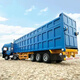 Mengbuluo heavy-duty simulation alloy large truck dump truck transport truck bulldozer + medium-sized dump truck