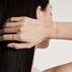 
Chow Tai Fook Four-leaf clover plain ring gold ring women (working fee of 160) No. 12, about 1.3g EOF1296