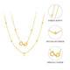 Mengjinyuan 18K gold necklace k yellow versatile pearlescent O-shaped chain clavicle chain colored gold necklace as a birthday gift for girlfriend K yellow chain length 42cm weighing about 1.4g