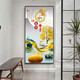 Pintura decorativa del porche de Mohu Pintura vertical de porche simple Puerta opuesta Mural Corredor Nordic Corredor Inicio Home y Fugui 12149 Porcelana de cristal de alto transparente-Marco negro 90*180 Customizado Customizado