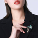 Qlady Magnolia Pearl Brooch Высококачественная женская темпераментная темпераментная шарф шарф кнопка аксессуаров День учителя День Учителя Мама Подарок на день рождения