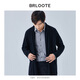 Brloote men's cardigan casual fashion business sweater loose jacket autumn and winter black 175/96A