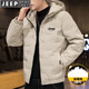 JEEP SPIRIT Jeep cotton coat men's autumn and winter thickened cotton coat jacket bread jacket hooded windproof warm casual versatile