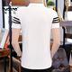 Woodpecker Coton Polon Polo Shirt Men's Men's Summer New Slim Brand Malf Half Mancheve Summer Men's Short à manches LED Half à manches Haut T8816 Black XXL