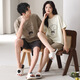 Hualin Fashion Summer Pyjamas Modal Cotton Home -Kleidung lose Kurzärmel können außerhalb 6636 180 Frauen xl getragen werden