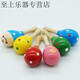 [Offizielle Direktverkäufe] Frühschulmusik Percussion Instrument Sandball Kinder Rasseln Grip Jagd und Hören von Hanchang Plastik Sand Hammer rotes Paar 13 cm