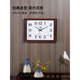 Combasi salon horloge murale propre chambre sonde chambre hanging table calendrier calendrier horloge ménage quartz horloge perpétuelle 6626 gris argenté 50,5 cm 20 pouces (diamètre)