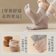 Modal five-finger socks for women, Xinjiang cotton socks, Pilates mid-length anti-odor, sweat-absorbent, boneless spring and autumn sports split toe stockings, yellow + gray + orange + khaki 4 pairs, one size fits all, women