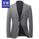 Romon (Romon) Anzug Jacke für Männer Business Casual High-End Small Anzug Single Western Single-Stück Frühling und Herbst Formale Verschleißbetrieb mittleren Alters 8980 Grau [Solid Color] M 170 [Vorgeschlagen 100-119Jin [Jin gleich 0,5 kg]]
