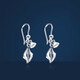Jincaifu platinum earrings pt950 earrings platinum earrings women's earrings earrings ear buckles ear wire platinum earrings about 2.8g