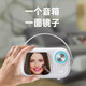 Sony E16 wireless Bluetooth speaker subwoofer portable mobile phone mini small alarm clock outdoor small speaker card retro radio large volume small cannon voice player Lucky red [temperature display + mirror dual alarm clock] Official standard + 16G USB drive